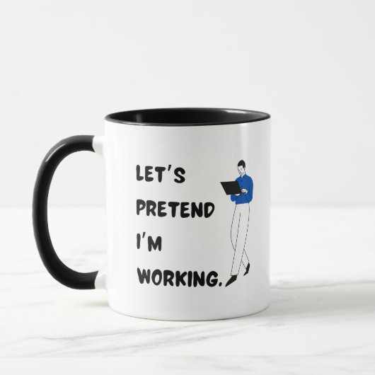 怠け最高の者の同僚のためのOfficeギフトおもしろい引用文 マグカップ (左)