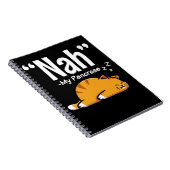 怠け猫おもしろい膵臓T1D糖尿病 ノートブック (右側)