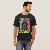 怠け猫コーヒーだってだめに決まってる子猫 1 Tシャツ (正面フル)