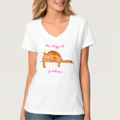 怠け猫 Tシャツ (正面)