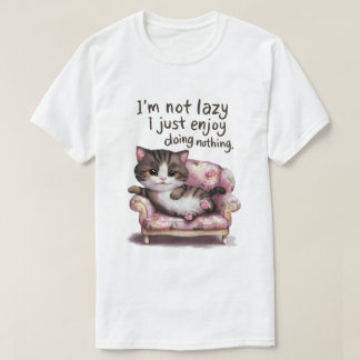 怠け猫 Tシャツ