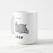 怠け生まれる コーヒーマグカップ (正面左)