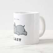 怠け生まれる ジャンボコーヒーマグカップ (正面右)