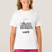 怠け生まれる Tシャツ (正面)