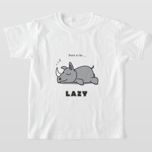 怠け生まれる Tシャツ (レイダウン)