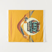 怠け者おもしろいへの贈り物デザイン タペストリー (正面(横))