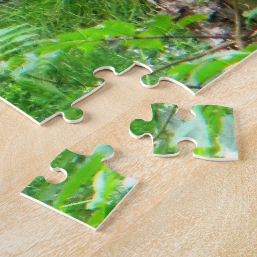 怠け者がシベリア虎を起こす ジグソーパズル (側面)