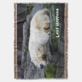 怠け者が極熊を起こす スローブランケット (正面縦)