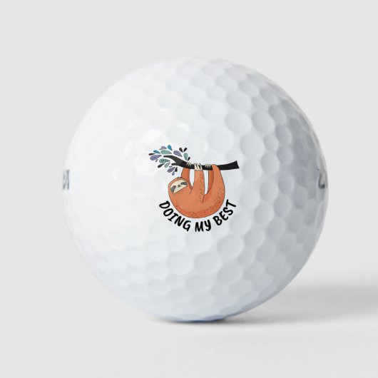 怠け者が私を最高のする ゴルフボール (正面)