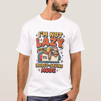 怠け者じゃないティー Tシャツ