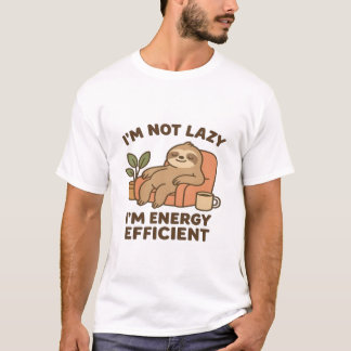 怠け者じゃない、エコロジーだ - 冗談めかしたナマケモノ Tシャツ