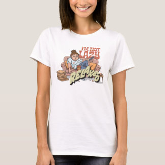 怠け者じゃない、リラックスしてるだけ Tシャツ