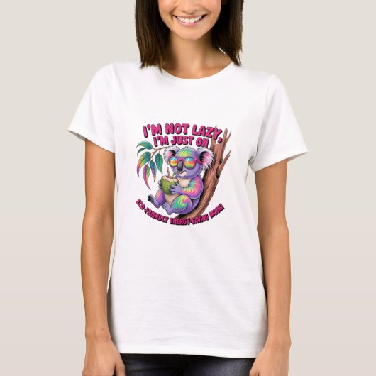 怠け者じゃない Tシャツ (正面)