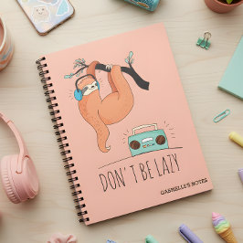 怠け者でない – Sloth おもしろい ノートブック