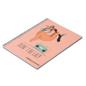 怠け者でない – Sloth おもしろい ノートブック (左側)