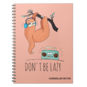 怠け者でない – Sloth おもしろい ノートブック (正面)