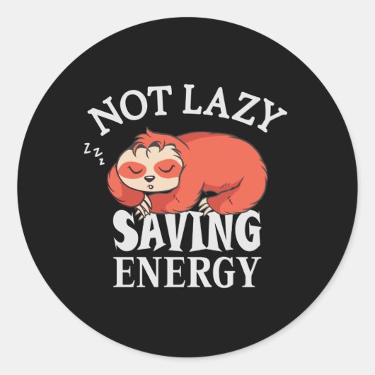 怠け者ではない救のエネルギー ラウンドシール (正面)