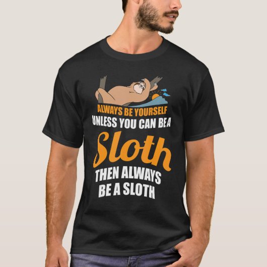 怠け者になれなけりゃ自分でやってくれ Tシャツ (正面)
