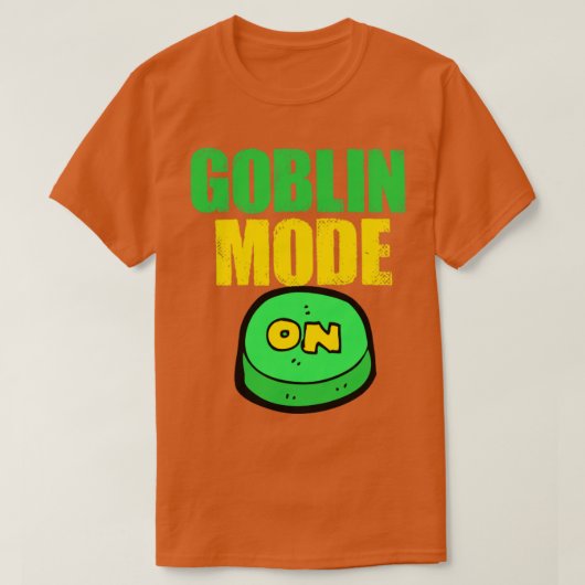 怠け者のゴブリンおもしろいモード Tシャツ (デザイン正面)