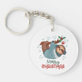 怠け者のスロスクリスマス キーホルダー (正面)