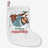 怠け者のスロスクリスマス スモールクリスマスストッキング (正面)