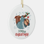 怠け者のスロスクリスマス セラミックオーナメント (右)