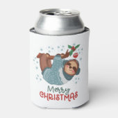 怠け者のナマケモノのクリスマス 缶クーラー (缶正面)