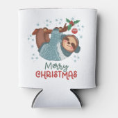 怠け者のナマケモノのクリスマス 缶クーラー (正面)