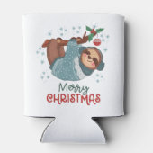 怠け者のナマケモノのクリスマス 缶クーラー (裏面)