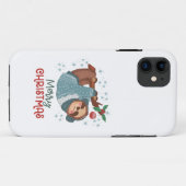 怠け者のナマケモノのクリスマス Case-Mate iPhoneケース (裏面(横))