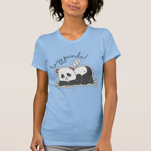 怠け者のパンダ Tシャツ (正面)