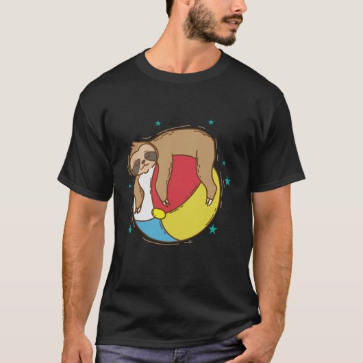 怠け者のビーチボール Tシャツ (正面)