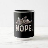 怠け者のブルドッフランスのグ愛好者の贈り物をしない マグカップ (中央)