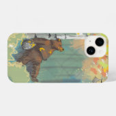 怠け者のベアーの電話代 iPhoneケース (裏面横)