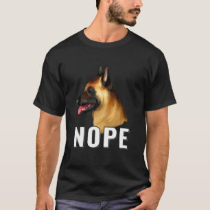 怠け者のベルギー人マリノワおもしろい犬好きペットオーン Tシャツ