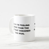 怠け者のマグカップが面白い コーヒーマグカップ (正面左)