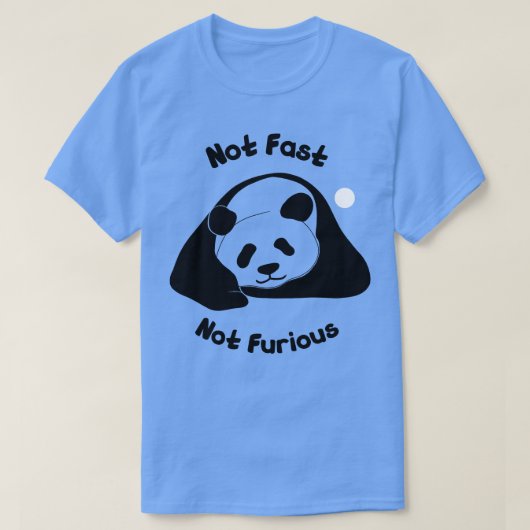 怠け者のリラックスパンダ Tシャツ (デザイン正面)