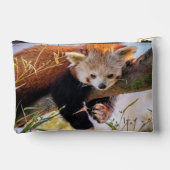 怠け者のレッサーパンダ アクセサリーポーチ (裏面)