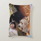 怠け者のレッサーパンダ アクセントクッション (裏面(縦))