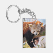 怠け者のレッサーパンダ キーホルダー (正面左)