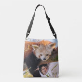 怠け者のレッサーパンダ クロスボディバッグ (裏面)