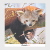 怠け者のレッサーパンダ シール (シート)