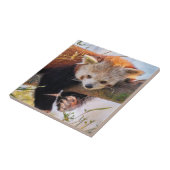 怠け者のレッサーパンダ タイル (側面)