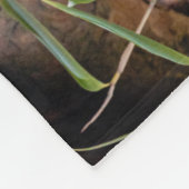 怠け者のレッサーパンダ フリースブランケット (角)