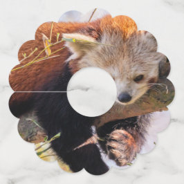 怠け者のレッサーパンダ ワイングラスタグ