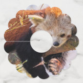 怠け者のレッサーパンダ ワイングラスタグ (正面)