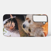 怠け者のレッサーパンダ SAMSUNG GALAXYケース (裏面横)