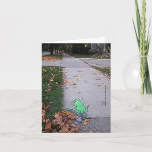 怠け者の帰り カード (正面)