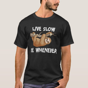 怠け者の怠け者の怠け者は常に怠け者の生おもしろい活の遅い死のアニメーション Tシャツ