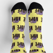 怠け者の日怠け者 – "Nope" – 怠け者のための愛好家 ソックス (上部)